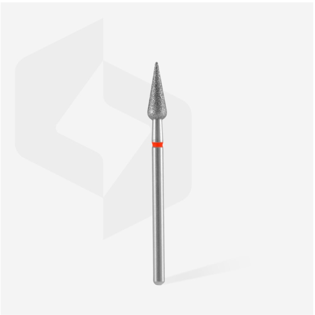 STALEKS Nail Drill Bits Pear Red 40/12