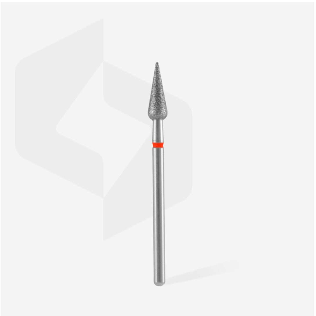 STALEKS Nail Drill Bits Pear Red 40/12