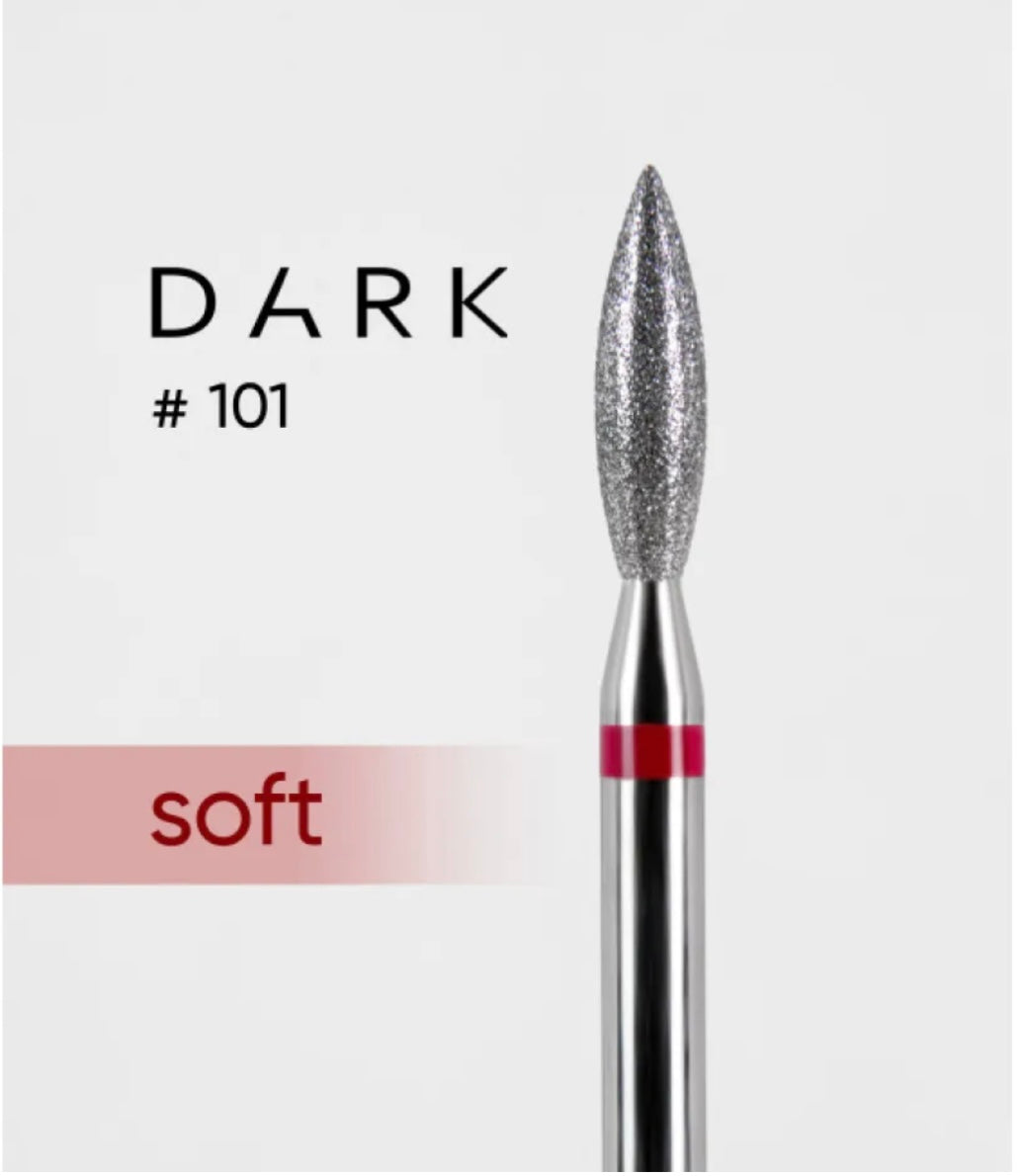 DARK Nail Drill Bits Sharp flame 024
